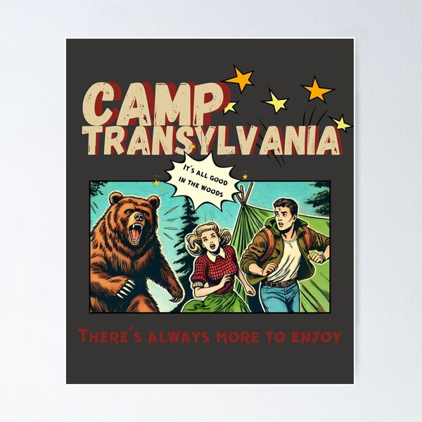 Item preview, Camp Transylvania, there’s always more to enjoy designed and sold by coloursforkids.