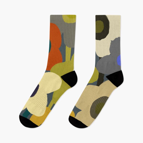 Item preview, Cozy Abstract Modern Nordic Garden in Shades of Grey and Olive Green designed and sold by Deutschic.