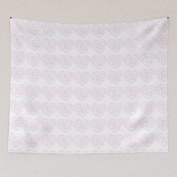 Item preview, Regular Grid Small Pink Cow Patches on White Cowhide | Continues White Cow Heart designed and sold by PatternPen.