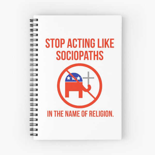 Item preview, Stop acting like sociopaths in the name of religion. designed and sold by Rachel the Artist .