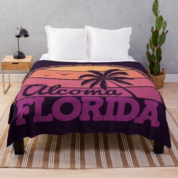Item preview, Alcoma Florida Sunset Retro Vintage Local Pride Logo designed and sold by CRHPOD20.