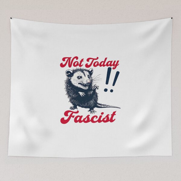 Item preview, "Not Today, Fascist" – Bold Anti-Fascism & Leftist Activism Shirt designed and sold by Colorful-Garden.