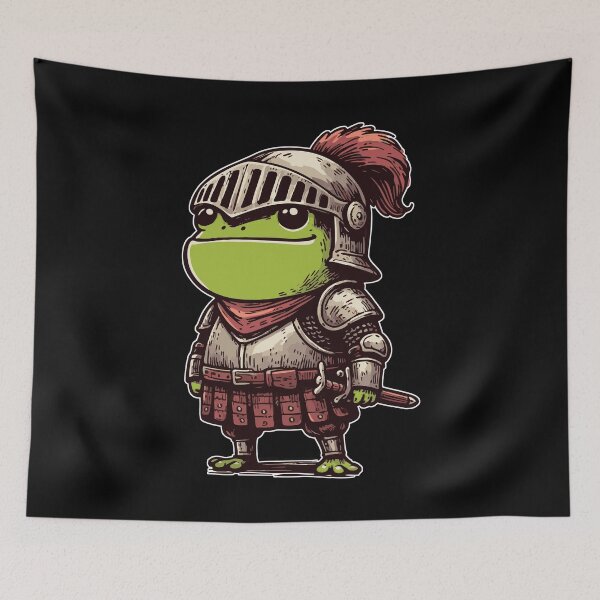 Item preview, Funny Frog Knight Medieval designed and sold by TomFrontierArt.