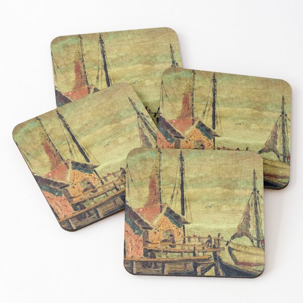 Item preview, Harbor Scene -Textured designed and sold by tomorrowsart.
