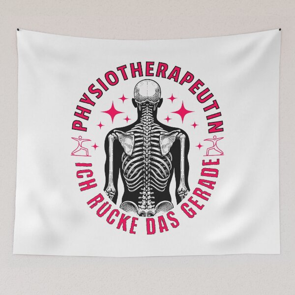 Item preview, Physiotherapist - I'll straighten it out - funny saying - skeleton graphic designed and sold by SpecialtiesShop.