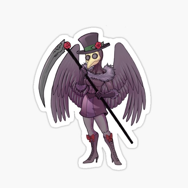 Item preview, Goth Plague Doctor Chick designed and sold by Inugami Pink.
