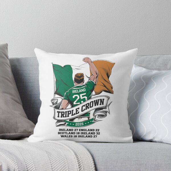 Artikelvorschau, Irlands Rugby-Triple-Crown-Sieg 2025 – Irischer Rugby-Verband entworfen und verkauft von CELTIC-DESIGNS.