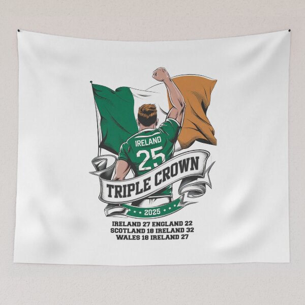 Item preview, Ireland Rugby Triple Crown Victory 2025 Irish Rugby Union designed and sold by CELTIC-DESIGNS.