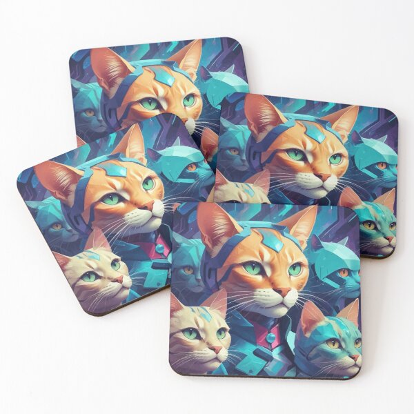 Item preview, Cats From Another Dimension designed and sold by Kunst Uit Delfzijl.