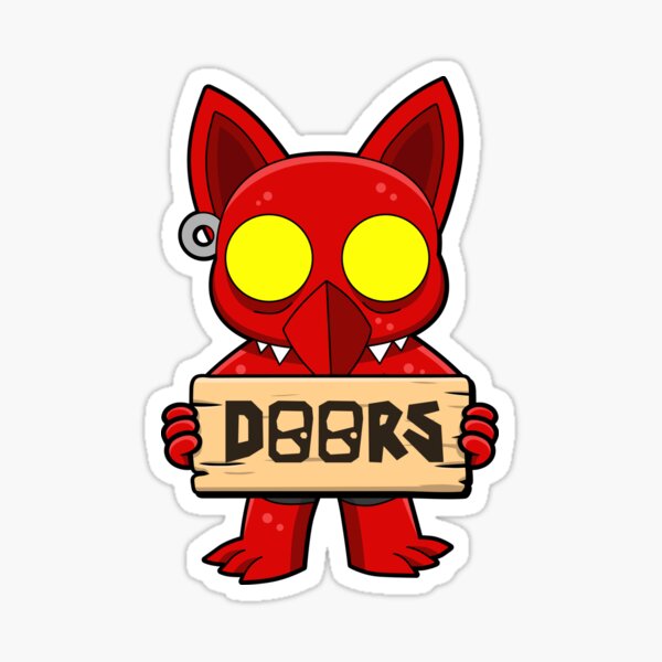 Vista previa del artículo con la obra «Puertas de Roblox El Goblino, personaje lindo», diseñado y vendido por Kubala Designs.