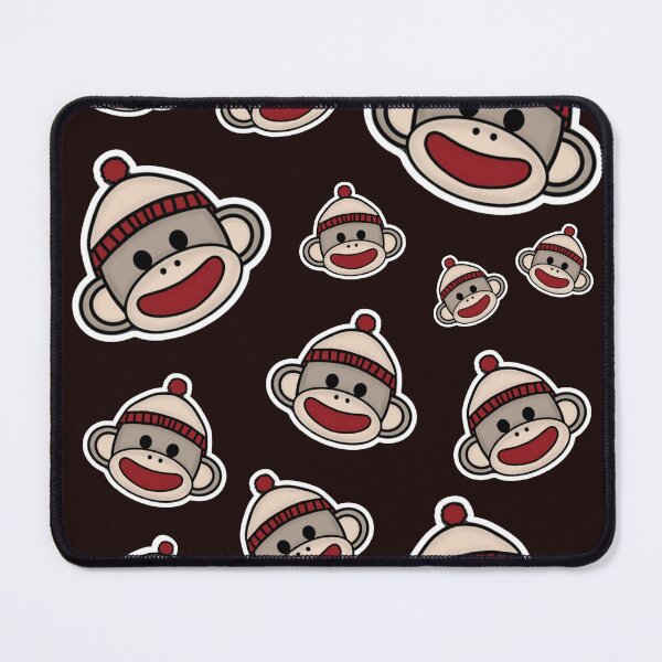 Item preview, Cute Sock Monkey Faces Funny Sock Monkeys designed and sold by The Masked Designer.