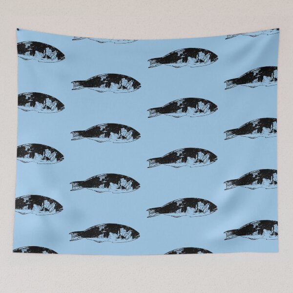 Item preview, Surge Wrasse Black Design  designed and sold by designsasstultd.