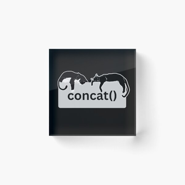 Item preview, Concat() Funny Cat Coding designed and sold by PrometheanAppCo.