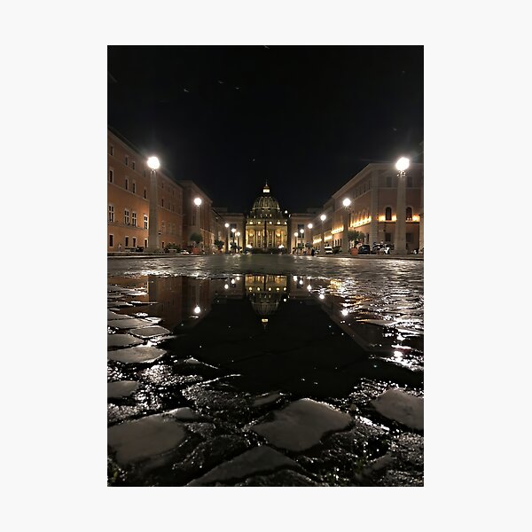 Item preview, The Vatican at Dawn – A Monk’s Path to St. Peter’s designed and sold by DeepFrame.