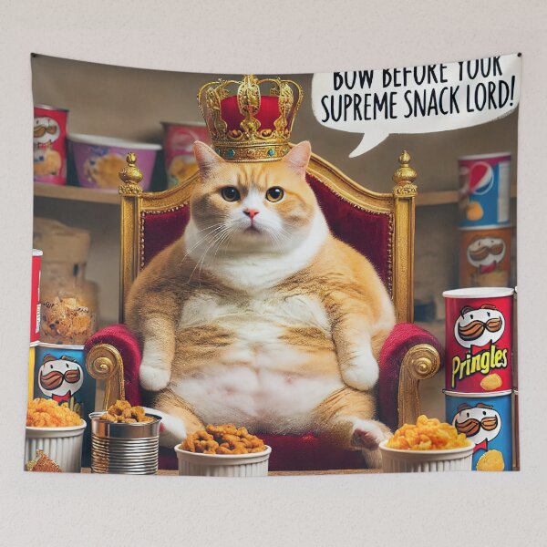 Item preview, King Pringles: The Fat Ginger Cat Rules Supreme designed and sold by RK - Shop.