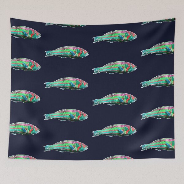 Item preview, Surge Wrasse White Alternate Design  designed and sold by designsasstultd.