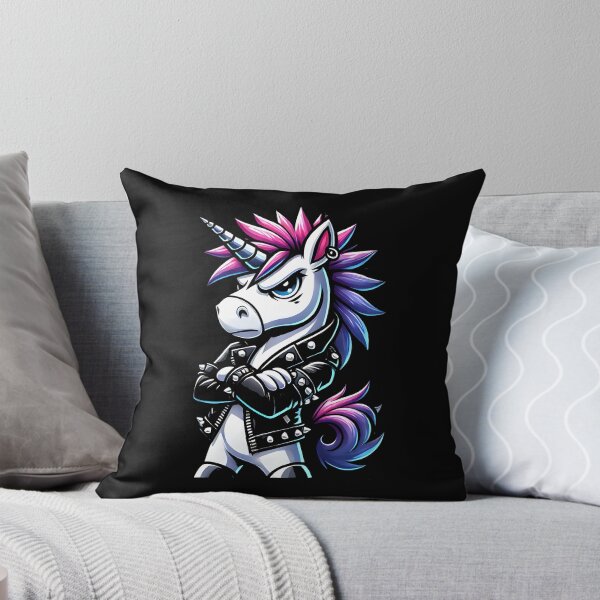 Item preview, Punk Rock Unicorn – Edgy Fantasy Artwork for Rebel Spirits designed and sold by DrawHandArt.