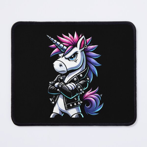 Item preview, Punk Rock Unicorn – Edgy Fantasy Artwork for Rebel Spirits designed and sold by DrawHandArt.