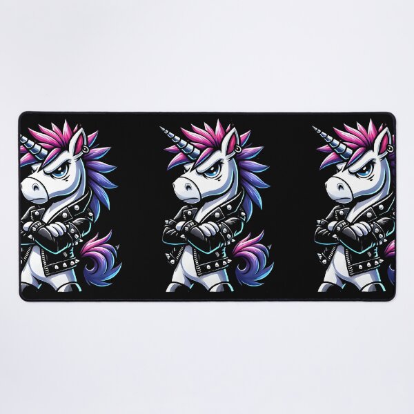 Item preview, Punk Rock Unicorn – Edgy Fantasy Artwork for Rebel Spirits designed and sold by DrawHandArt.