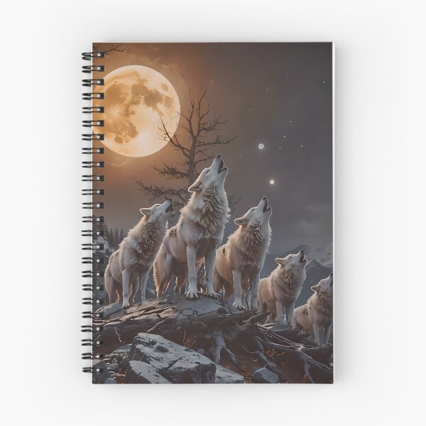 Item preview, Wonderous Howling White Wolf Family designed and sold by tobyheward.