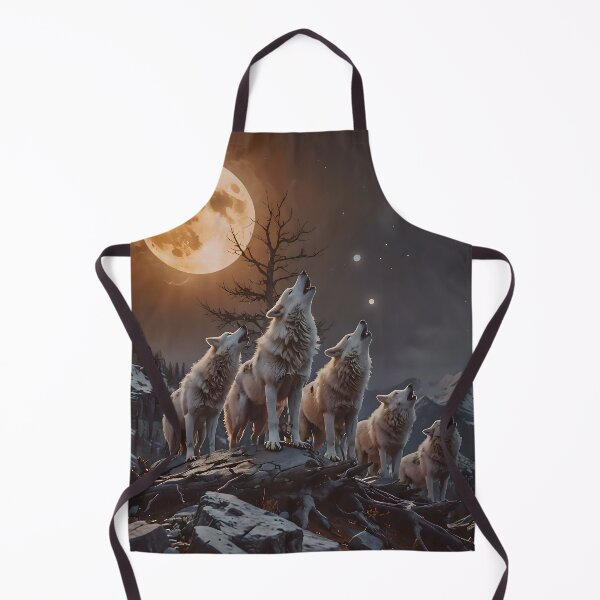 Item preview, Wonderous Howling White Wolf Family designed and sold by tobyheward.