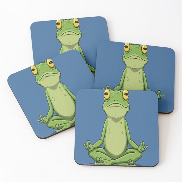 Item preview, Meditating frog designed and sold by Creativnani.