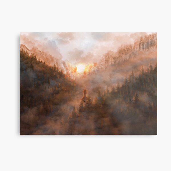 Item preview, coniferous forest in the mountains designed and sold by MotejART.