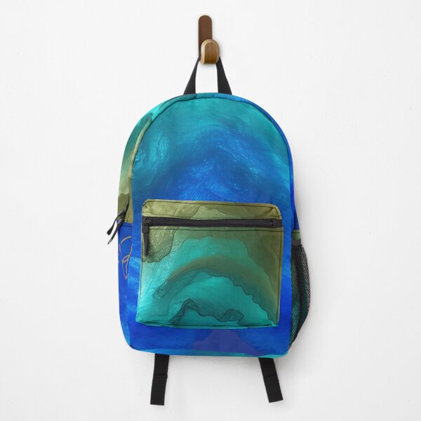 Vista previa del artículo con la obra «Visión abstracta azul de coral, inmersión profunda en el océano», diseñado y vendido por Benitty.