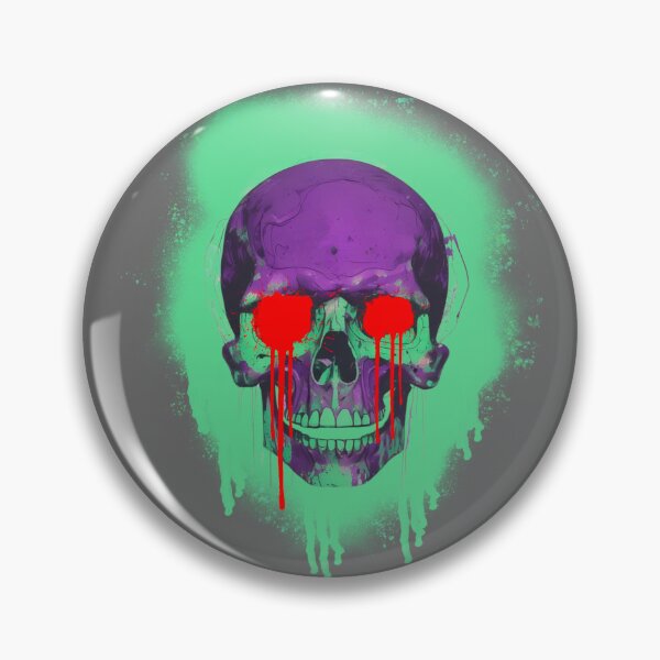 Item preview, Bloody Purple Skull designed and sold by KidDavenArtz.