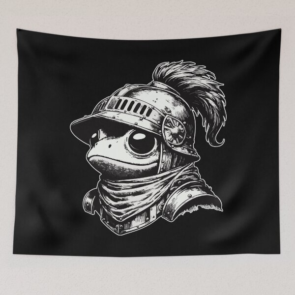 Item preview, Frog Knight Medieval Portrait designed and sold by TomFrontierArt.