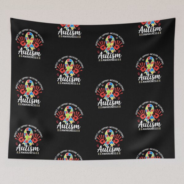 Item preview, Respect love support inclusion acceptance autism awareness designed and sold by marfanna.