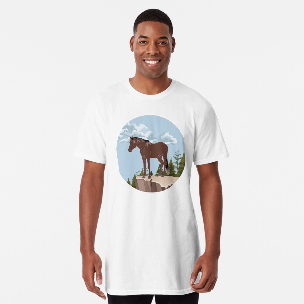 Aperçu de l'œuvre T-shirt long créée et vendue par WebEquitation.