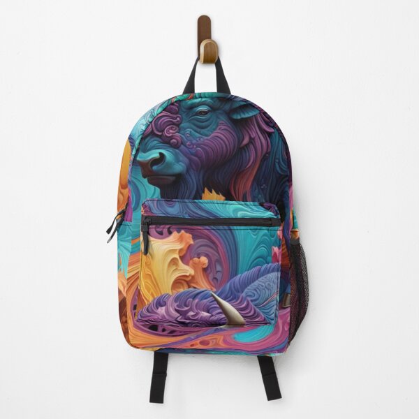 Item preview, Artistic Buffalo with Flowing Patterns designed and sold by Harmonic_Layers.