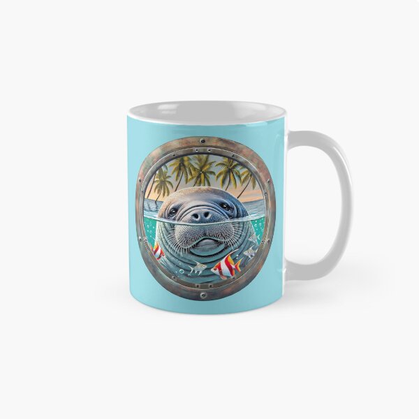 Item preview, Manatee Tropical Porthole Scene designed and sold by candiscamera.