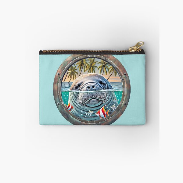 Item preview, Manatee Tropical Porthole Scene designed and sold by candiscamera.