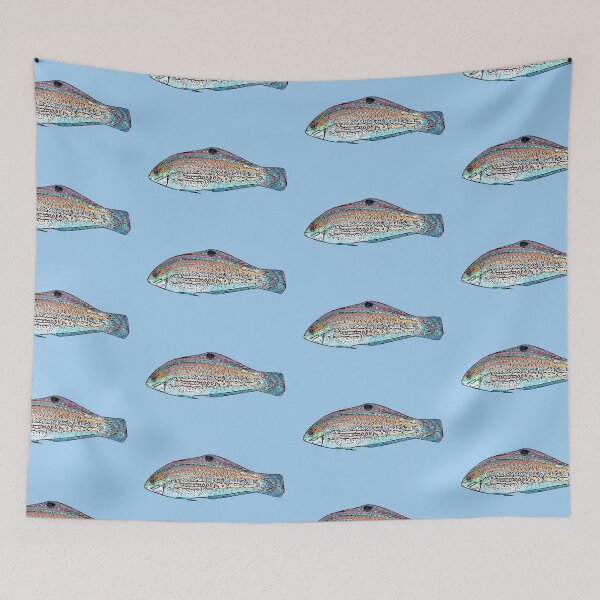 Item preview, Christmas Wrasse Black Alternate Design  designed and sold by designsasstultd.