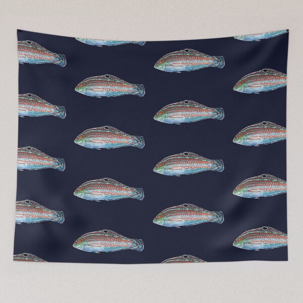 Item preview, Christmas Wrasse White Alternate Design  designed and sold by designsasstultd.