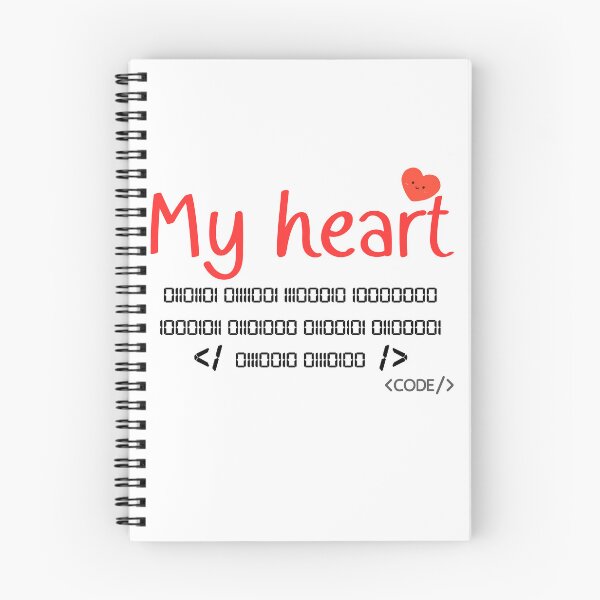 Item preview, Binary​ code​ my​ heart​ love​ computer​ programmer designed and sold by PDshop1.