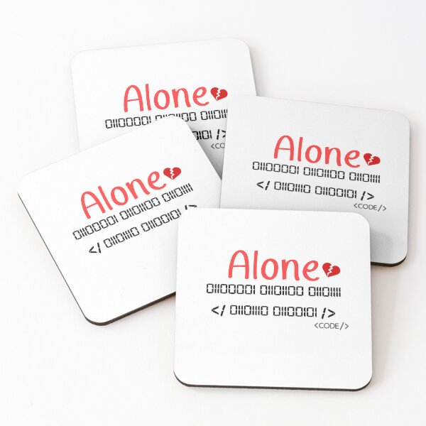 Item preview, Code​ Binary​ Alone​ love​ heart designed and sold by PDshop1.