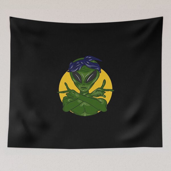 Item preview, Alien with a headscarf designed and sold by Joncasmiart.