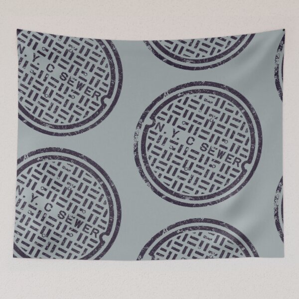 Item preview, NEW YORK CITY NY MANHOLE COVER designed and sold by PIXLTEES.