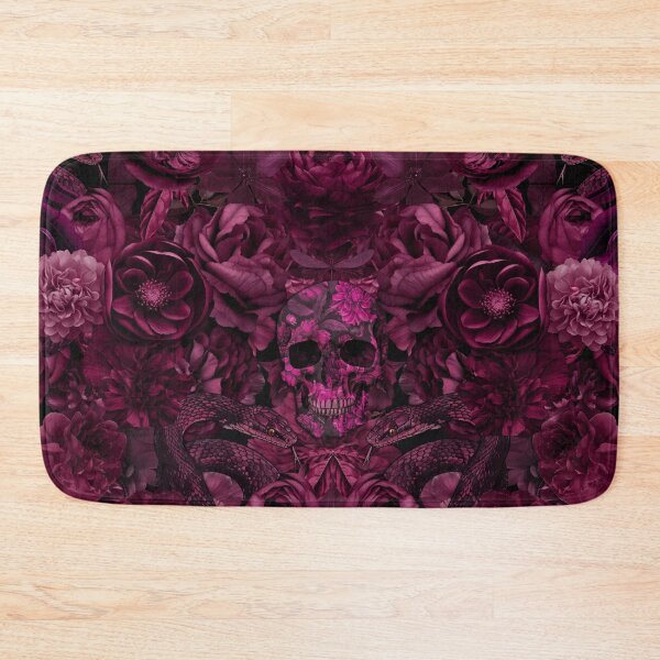 Item preview, Baroque Flower Skull And Snake Opulence Mauve designed and sold by artsandsoul.
