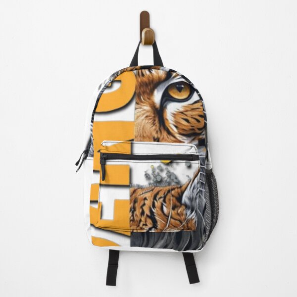 Item preview, Lynx Face Split Design with "DANGER" Text – Wild Animal Art designed and sold by MaciejCraft.