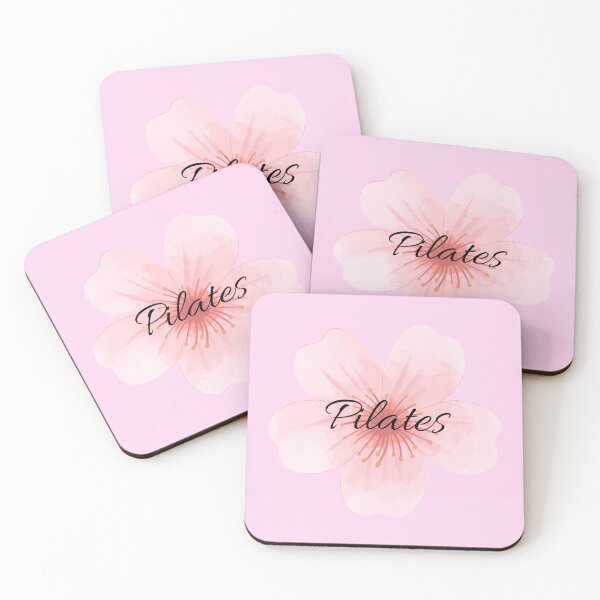 Item preview, Pink Pilates Cursive Design with Flower designed and sold by TropicalTrails.