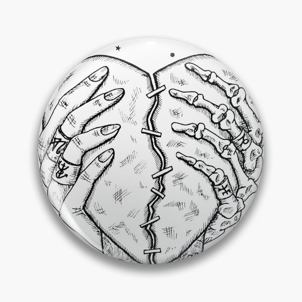 Artikelvorschau, Ewige Liebe – Gothic Broken Heart (weiß) entworfen und verkauft von DARK_NOVA.
