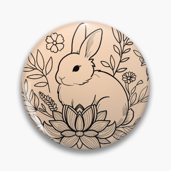Item preview, Blossom Bunny - Peach Puff designed and sold by MaryAura.