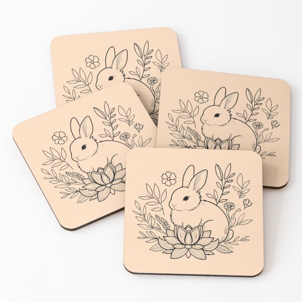 Item preview, Blossom Bunny - Peach Puff designed and sold by MaryAura.