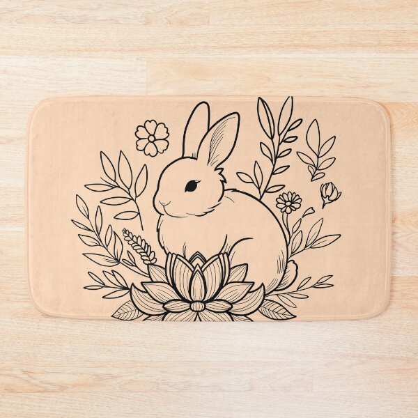 Item preview, Blossom Bunny - Peach Puff designed and sold by MaryAura.