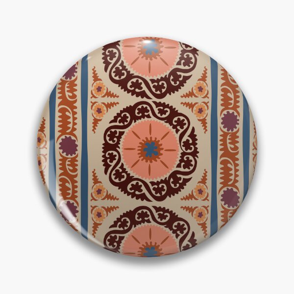 Item preview, Suzani Stripe-Earth designed and sold by Pamelandia.