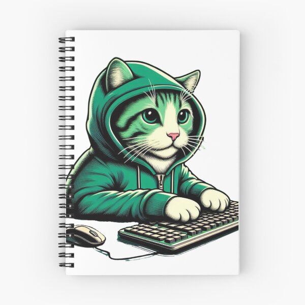 Item preview, Hacker Cat Coding designed and sold by PrometheanAppCo.
